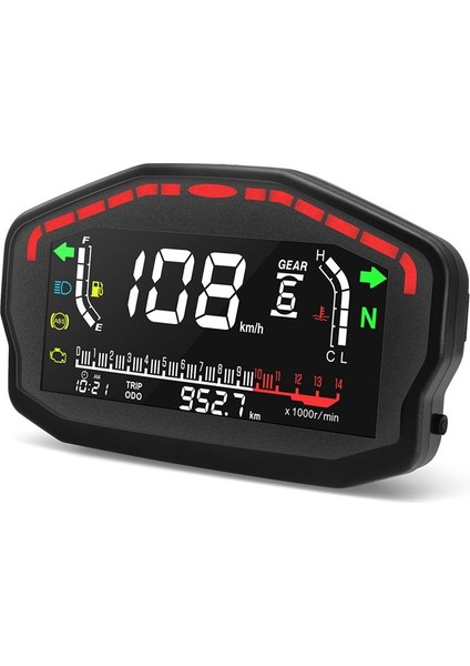 Motosiklet Dijital Dash Dijital Panel Evrensel LED LCD Kilometre Kilometre Sayacı 1,2,4 Silindir (Yurt Dışından) fırsatları