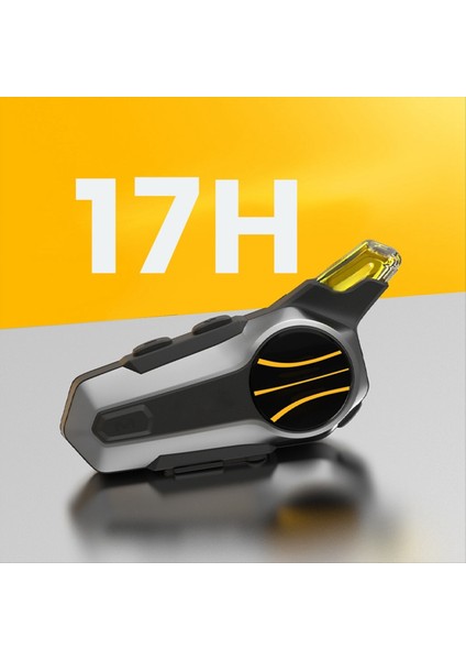 Bt5. 0 Motosiklet Kulaklık Interkom Arabağlantı Açık Sürme Su Geçirmez Gürültü Azaltma ile Tam Kask Kulaklık (Yurt Dışından)