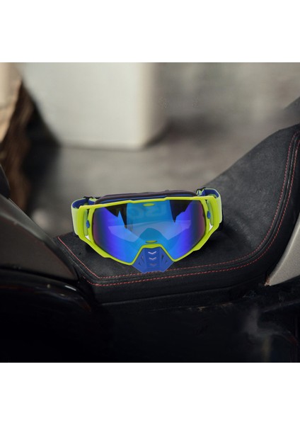 Gözlük Motokros Gözlük Gözlük Motosiklet Kaskları Gözlük Mx Off Road Kir Bisiklet Kayak Spor Gözlük Maske Moto Gözlük Mavi (Yurt Dışından) fırsatları