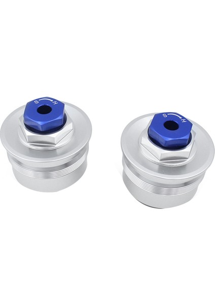 Suzuki GSXR600 750 2006-2010 Motosiklet Yağ Contası Ön Amortisör Vidası Amortisör Aksesuarları Gümüş ve Mavi (Yurt Dışından)