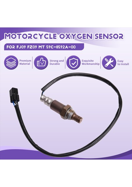 Motosiklet Oksijen Sensörü 59C-8592A-00 Yamaha FJ09 FZ09 mt (Yurt Dışından) fırsatları