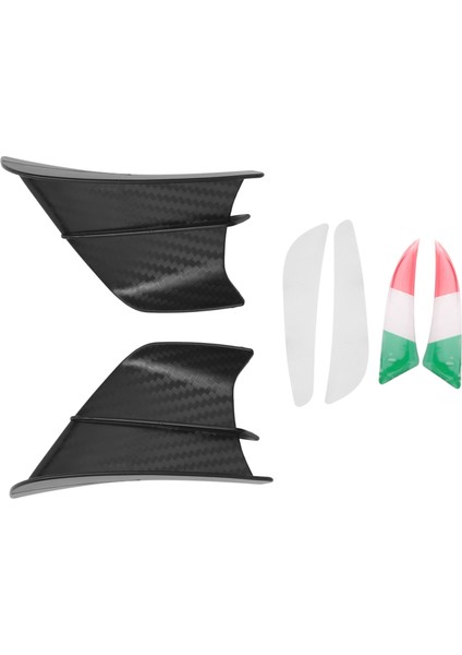 Motosiklet Winglet Aerodinamik Kanat Kiti Spoiler Motosiklet Rüzgar Akış Sabitleme Kanat S1000RR V4 ZX-10R R1, Mat Siyah (Yurt Dışından) modelleri