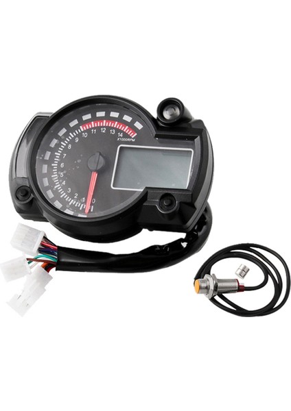 Koso Ayarlanabilir Maksimum 299 Km/s 7 Renkli Gösterge Paneli Için Evrensel LCD Dijital Motosiklet Kilometre Sayacı Hız Göstergesi Enstrümanı (Yurt Dışından) modelleri
