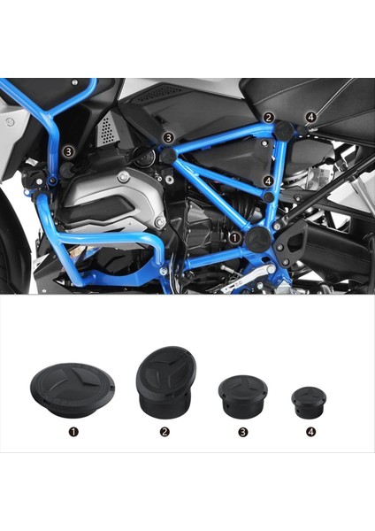 Bmw Için R1200GS Lc R1250GS R 1200 Gs Lc Macera R 1250 Gs Macera 2014-2024 Motosiklet Çerçeve Delik Kapatma Kapakları Fiş (Yurt Dışından) fiyatları