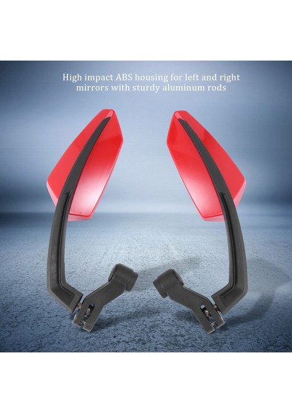 Motosiklet Dikiz Aynası ile M8 Saat Yönünde ve Saat Yönünün Tersine Dişli Cıvata Atv Moped Scooter Cruiser Rulo Kırmızı (Yurt Dışından) modelleri