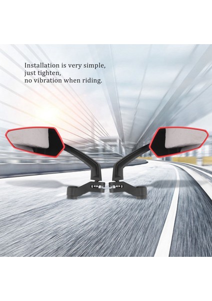 Motosiklet Dikiz Aynası ile M8 Saat Yönünde ve Saat Yönünün Tersine Dişli Cıvata Atv Moped Scooter Cruiser Rulo Kırmızı (Yurt Dışından) indirimleri