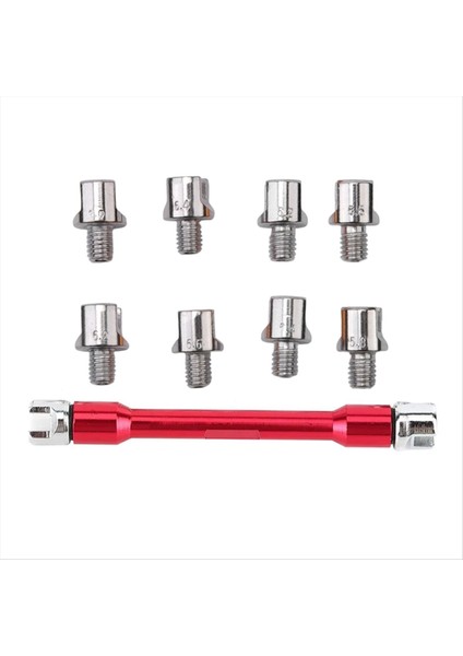 Motosiklet Kolu Konuştu Anahtarı Cnc Ingiliz Anahtarı Takımı 5.0-6.8 Uzunluk 93MM/3.7 In Çoğu Motosiklet Lastiği Tamir Anahtarı Kırmızı (Yurt Dışından) indirimleri