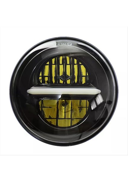 Retro Motosiklet 5.75 Inç LED Far Far Için Harley Far Gündüz Dönüş Sinyali Modifikasyon Işık Siyah (Yurt Dışından) fırsatları