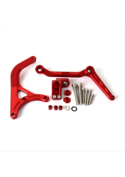 Motosiklet Ayarlanabilir Direksiyon Stabilize Amortisör Parantez Kiti Ducati Multistrada Için V4 S Rs V4 Pikes Peak Kırmızı (Yurt Dışından)