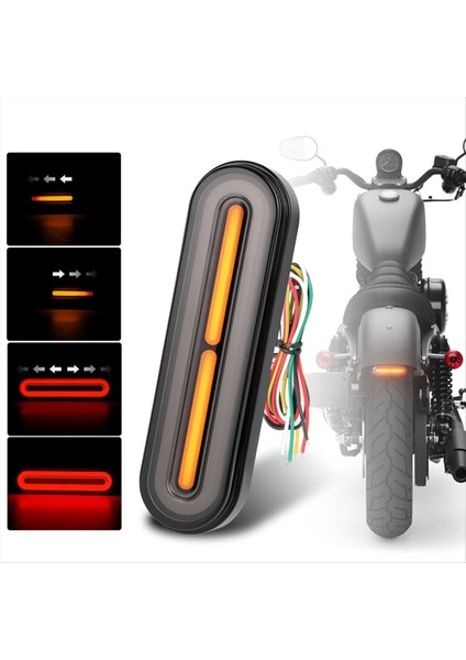 DC10-80V 60 LED Motosiklet Park Lambaları Sıralı Dönüş Sinyal Işığı Drl Dur Fren Lambası Araba Motosiklet Için (Yurt Dışından) fiyatları