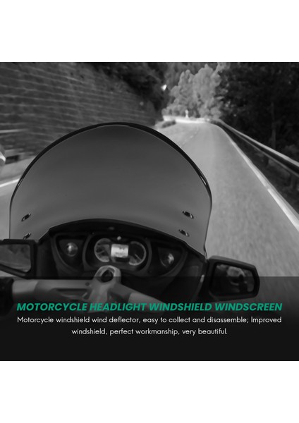 Hava Akımı Ayarlanabilir Evrensel Motosiklet Far Cam Cam Rüzgar Deflektörü Motosiklet Evrensel Aksesuarları (Yurt Dışından) fırsatları