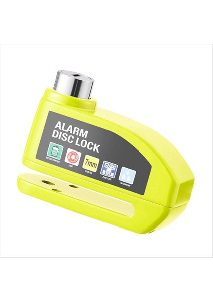 Bisiklet Elektrikli Araç Motosiklet Tekerleği Disk Fren Kilidi Güvenlik Anti-Hırsızlık Motosiklet Asma Kilit Disk Kilidi Sarı (Yurt Dışından)