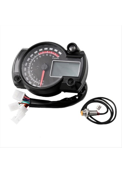 Evrensel LCD Dijital Motosiklet Kilometre Sayacı Kilometre Enstrüman Koso Ayarlanabilir Max 299 Km / Saat 7 Renk Pano (Yurt Dışından) modelleri
