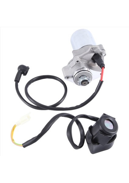 Marş Motoru ve Solenoid Röle 50CC 70 cc 90CC 100CC 110CC 125CC Atv Kir Bisiklet Go Kart Çin Arazi Motosikleti Quad 4 Wh (Yurt Dışından)