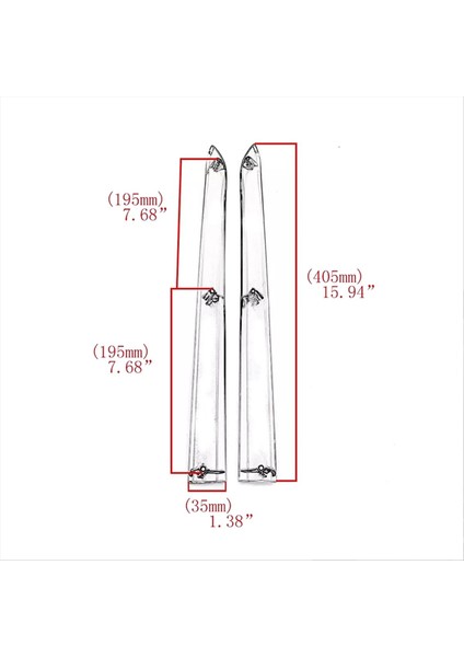1 Çift Motosiklet Arka Bagaj Heybe Kalıplama Honda GL1800P GL1800 2001-2011 Heybe Paneli Trim Şeritler B (Yurt Dışından) indirimleri