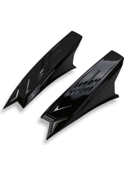 2 Adet Motosiklet Kaskı Sevimli Korna Dekorasyonu Kar Sporları Kask Çıkartması Dekor Kask Dekoratif Korna Siyah (Yurt Dışından)