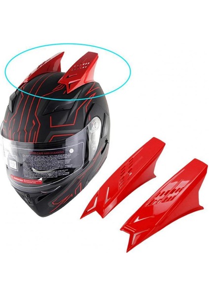 2 Adet Motosiklet Kaskı Sevimli Korna Dekorasyonu Kar Sporları Kask Çıkartması Dekor Kask Dekoratif Korna Siyah (Yurt Dışından) fiyatları