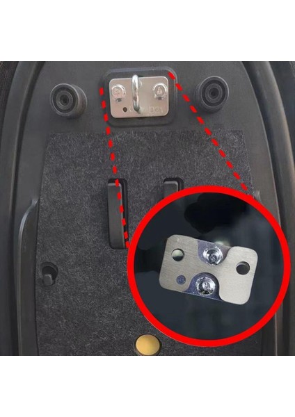 Motosiklet Kalınlaşmış Istikrarlı Koltuk Kilidi Takviye Spacer Koltuk Kapatma Anahtarı Shim Sym Adxtg 400 Siyah (Yurt Dışından) indirimleri