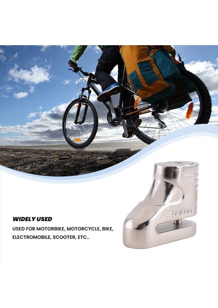 Veıson Motosiklet Disk Frenler Kilit 5mm Mtb Bisiklet Elektrikli Araba Anti-Hırsızlık Bisiklet Disk Kilidi Motosiklet Hırsızlık Koruma Fren Kilidi-Gümüş (Yurt Dışından) fiyatları