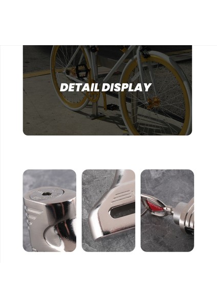 Veıson Motosiklet Disk Frenler Kilit 5mm Mtb Bisiklet Elektrikli Araba Anti-Hırsızlık Bisiklet Disk Kilidi Motosiklet Hırsızlık Koruma Fren Kilidi-Gümüş (Yurt Dışından) indirimleri