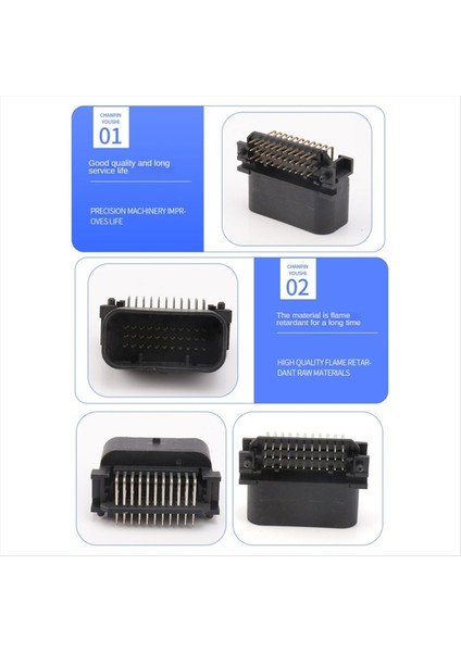 33 Pin 1554461-2 Otomotiv Ecu Tel Konnektör Erkek Fiş Pcb 0.6 mm Soket Terminali ile Otomobil Motosiklet Için (Yurt Dışından) indirimleri