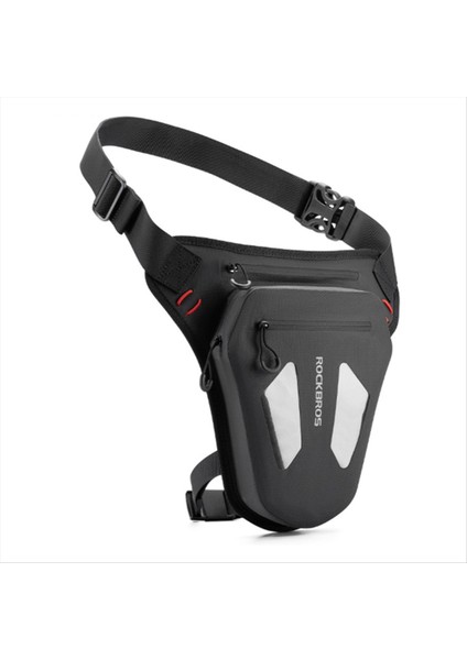 Rockbros Su Geçirmez Motosiklet Bisiklet Bacak Çantası Yansıtıcı Crossbody Bel Paketi Açık Paket Çanta Ayarlanabilir Moto Ekipmanları (Yurt Dışından)
