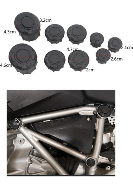 Bmw R1200RS 2014-2018 R1200RS Adv 2019-2021 Için Motosiklet Çerçeve Deliği Kapağı Çerçeve Deliği Trim Kapakları (Yurt Dışından) fiyatları