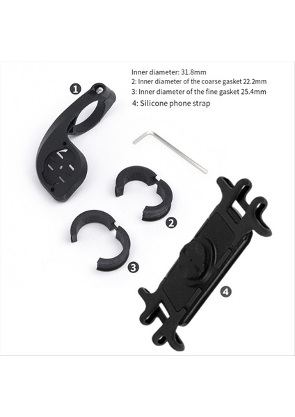 Silikon Bisiklet Telefon Tutucu,motosiklet Dağı, Darbeye Dayanıklı Telefonlar Için Braket ve Eylem Kamera, Temel Bisiklet Aksesuarı (Yurt Dışından) fiyatları