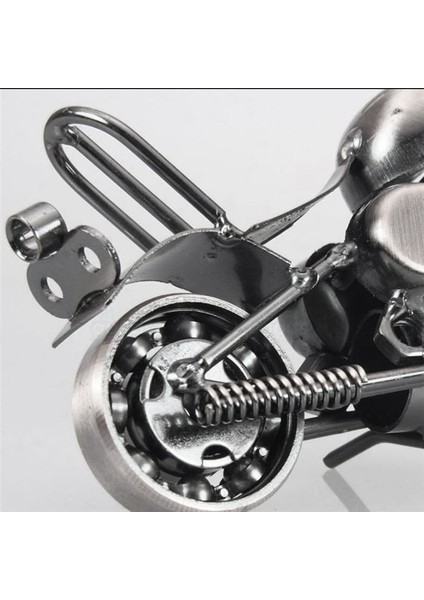 Metal Motosiklet Dekor Heykelcik Demir Motosiklet Heykel Masa Dekoru Sanat Hediye Ev Dekor Siyah (Yurt Dışından) indirimleri