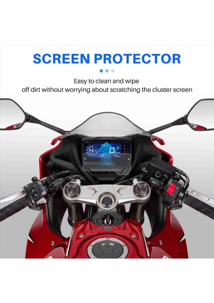 Honda Için CBR650R / CB650R / CBR500R / CB500F / x 2019 + Motosiklet Pano Ekran Koruyucu Film Anti-Scratch Tpu (Yurt Dışından) fırsatları