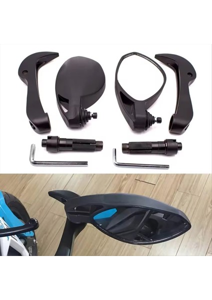 7/8 Inç 22MM Gidon Mv Agusta F3 675 F4 1000 Rivale 800 Stradale 800 Motosiklet Dışbükey Dikiz Aynası (Yurt Dışından) fiyatları