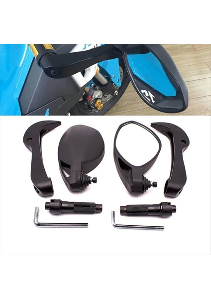 7/8 Inç 22MM Gidon Mv Agusta F3 675 F4 1000 Rivale 800 Stradale 800 Motosiklet Dışbükey Dikiz Aynası (Yurt Dışından) modelleri