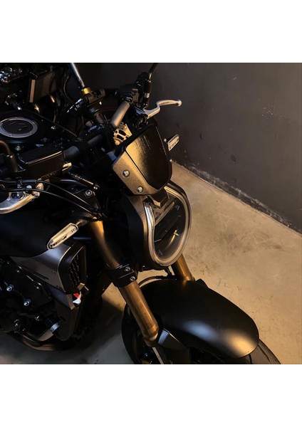 Motosiklet Spor Cam Honda CB650R Cb 650 R 2024 2025 Ön Rüzgar Deflektörü Braketi ile Hava Fairing Rüzgar (Yurt Dışından) fiyatları