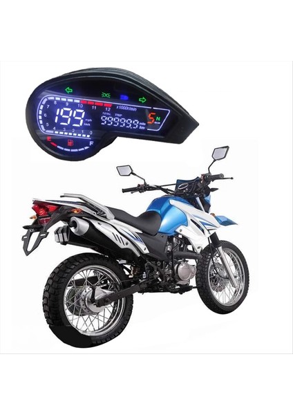 Motosiklet 12V Dijital Takometre LCD Hız Göstergesi Pano Honda NXR150 NXR125 2003-2014 (Yurt Dışından) fiyatları