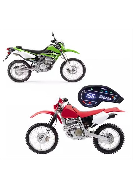 Motosiklet 12V Dijital Takometre LCD Hız Göstergesi Pano Honda NXR150 NXR125 2003-2014 (Yurt Dışından) modelleri