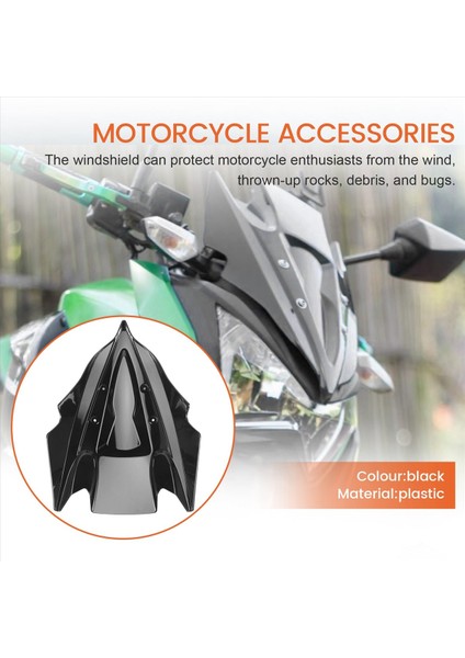 Cam Kawasaki Z250 Z300 Z 250 300 2013 2014 2013-2015 Çift Kabarcık Cam Rüzgar Deflector Motosiklet Aksesuarları (Yurt Dışından) fırsatları