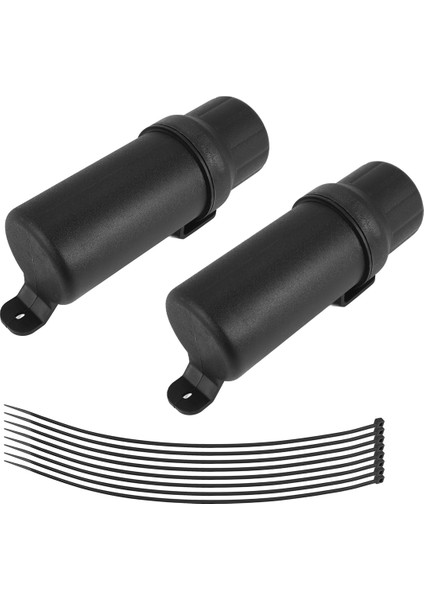 2 Adet Motosiklet Aksesuarları Su Geçirmez Aracı Tüp Eldiven Yağmurluk Saklama Kutusu Evrensel Honda Yamaha Kawasaki Için 125MM (Yurt Dışından)