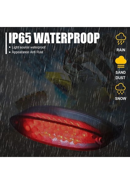 Motosiklet Arka Lambası Evrensel Fren Dur Işık Atv Utv Kuyruk Işık LED Plaka Aydınlatma Işığı (Yurt Dışından) modelleri