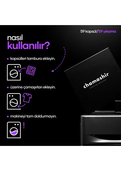 Kapsül Çamaşır Deterjanı Lavanta Kokulu - Renkliler ve Beyazlar İçin 59 Yıkama modelleri