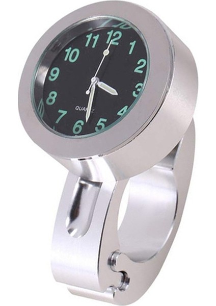 Evrensel 7/8 Inç Motosiklet Gidonu Izle Su Geçirmez Darbeye Dayanıklı Toka Dağı Saat Izle Scooter Motorsiklet, B (Yurt Dışından)