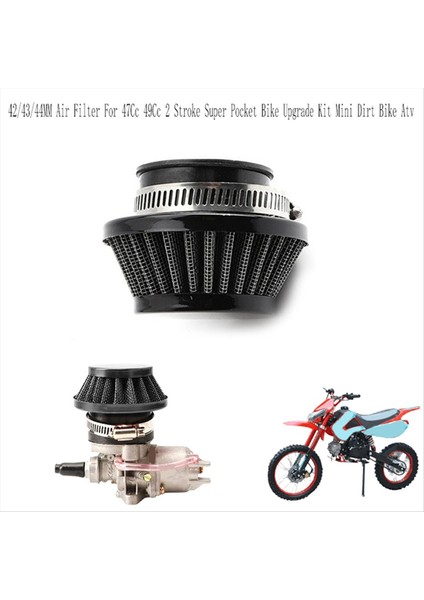 42MM Hava Filtresi 47CC 49CC Süper Çocuk Motosikleti Yükseltme Kiti Mini Kir Bisiklet Atv Quad Alüminyum Hava Filtresi Siyah (Yurt Dışından) modelleri