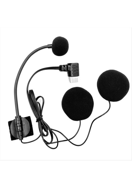 Tip-C Kulaklık Mikrofon Hoparlör Için Motosiklet Için Yarım Maske Kask (Yurt Dışından)