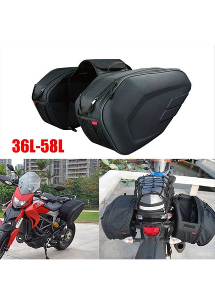 Motosiklet Oxford Kumaş Su Geçirmez Arka Arka Koltuk Çantası 36L-58L Seyahat Çantası Eyer Çantası Yan Kask Çantası Sürme Seyahat (Yurt Dışından) indirimleri