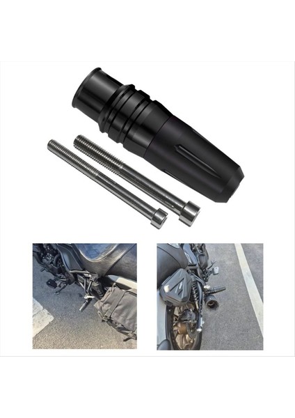 Evrensel Motosiklet Crash Pedleri Egzoz Kaydırıcılar Crash Koruyucu Aksesuarları ile 8mm 10MM Cıvata Alüminyum (Yurt Dışından) fiyatları