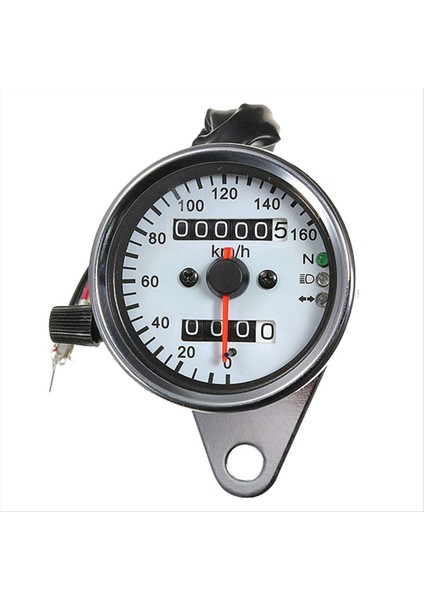 Motosiklet Evrensel 12V LCD Kilometre Kilometre Sayacı Ölçer Çift Amaçlı LED Sinyal Işığı Arka Işık Göstergesi (Yurt Dışından)