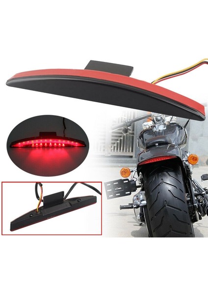 Motosiklet Arka Çamurluk Ipucu LED Fren Kuyruk Işık Lambası Breakout Fxsb 2013 -2019 Arka Çamurluk Ipucu Işık Siyah Lens (Yurt Dışından) fiyatları