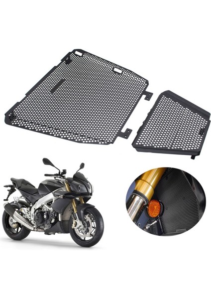 Motosiklet Radyatör Koruma Izgarası Koruyucu Kapak Yağ Soğutucu Guard Aprilia Rsv4 1000 Aprc Rf Tuono V4 1100 Rr Fabrika (Yurt Dışından) modelleri