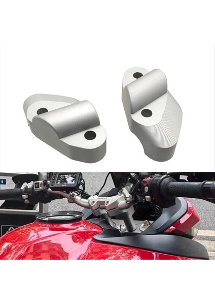 Motosiklet Gidonu Yükseltme Yükseltici Yuvarlak Kelepçe Dağı Ducati MULTISTRADA950 Multistrada 950 1200 S 2017-GÜMÜŞ (Yurt Dışından) indirimleri