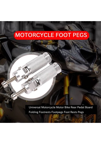 Evrensel Motosiklet Motorsiklet Arka Pedalı Kurulu Katlanır Footrests Ayakliklari Ayak Dayanakları Mandal (Yurt Dışından) modelleri