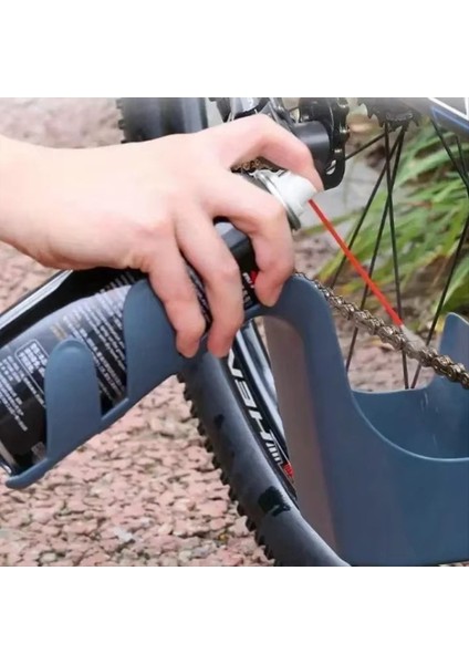 Motosiklet ve Bisiklet Zinciri Temizleme Aracı Seti Anti-Splash Yağ Saklama Kutusu, Elastik Plastik, Evrensel Fit (Yurt Dışından) fiyatları